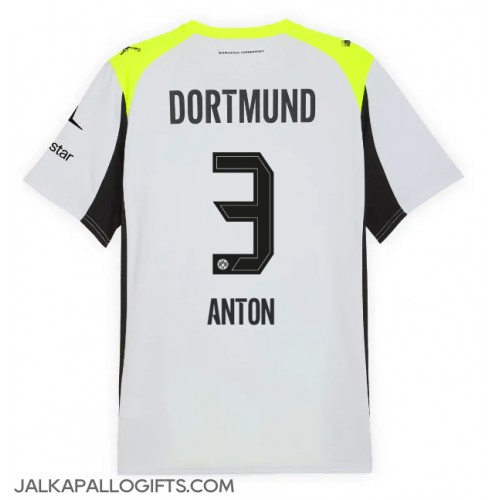 Borussia Dortmund Waldemar Anton #3 Vieraspaita 2025-26 Lyhythihainen